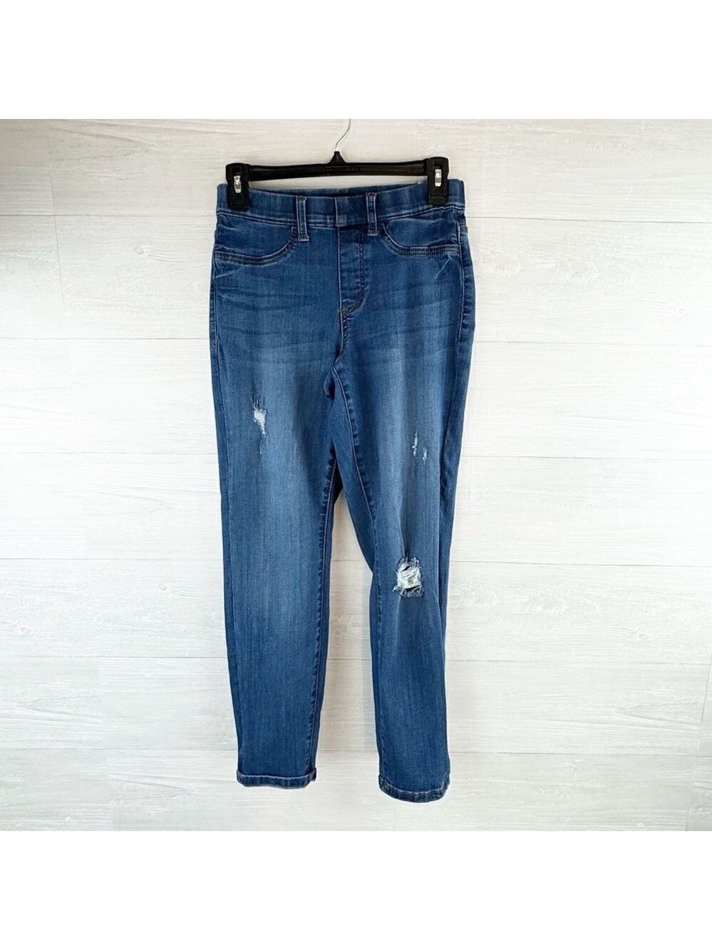 Judy Blue Boyfriend Fit Pull On High Rise Distressed Jeggings - Picture 3 of 8
